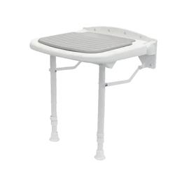 Asiento de ducha abatible acabado blanco - Imagen 1