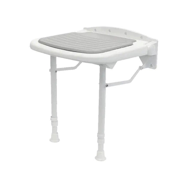 Asiento de ducha abatible acabado blanco - Imagen 1