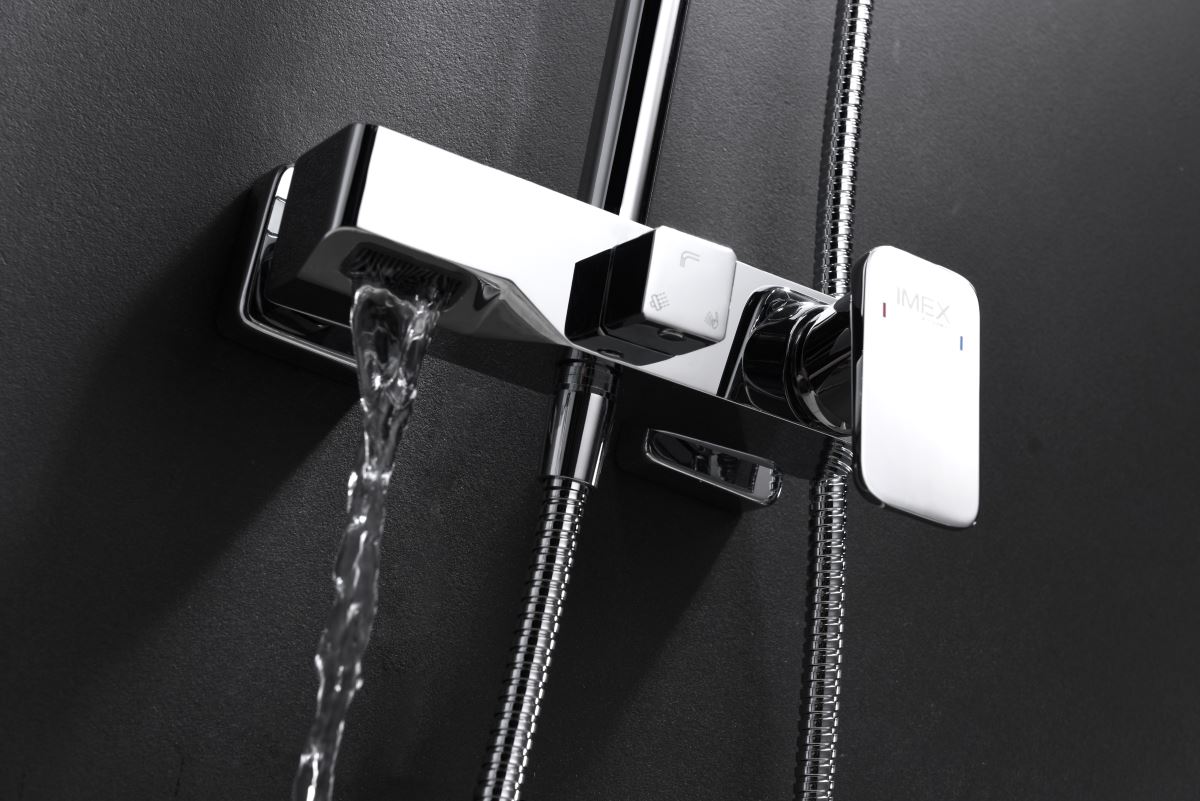 Barra de bañera monomando serie SAONA acabado cromo - Imagen 3