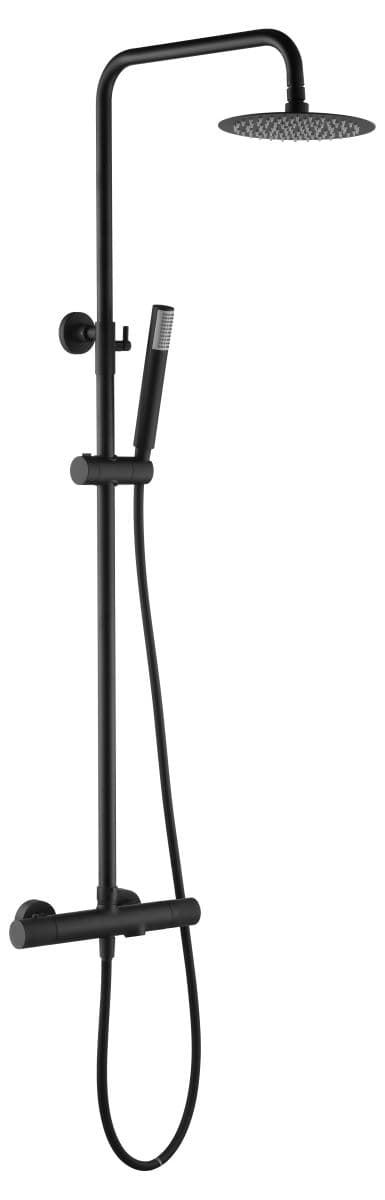 Barra de bañera Termostática serie LINE acabado negro mate - Imagen 2