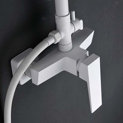 Barra de ducha monomando serie ART acabado blanco - Imagen 2