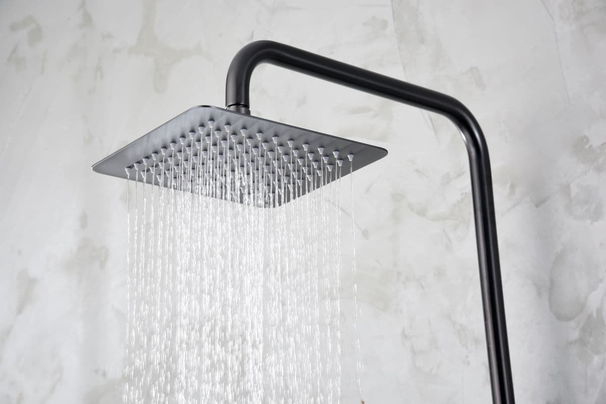 Barra de ducha monomando serie ART acabado negro-gun metal - Imagen 3