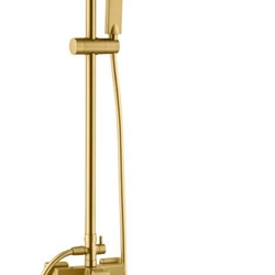 Barra de ducha monomando serie ART acabado oro cepillado - Imagen 2