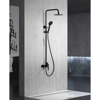 Barra de ducha monomando serie BELGICA acabado negro mate - Imagen 1