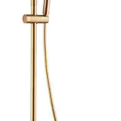 Barra de ducha monomando serie LINE acabado oro cepillado - Imagen 1