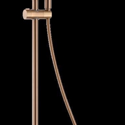 Barra de ducha monomando serie LINE acabado oro rosa cepillado - Imagen 1