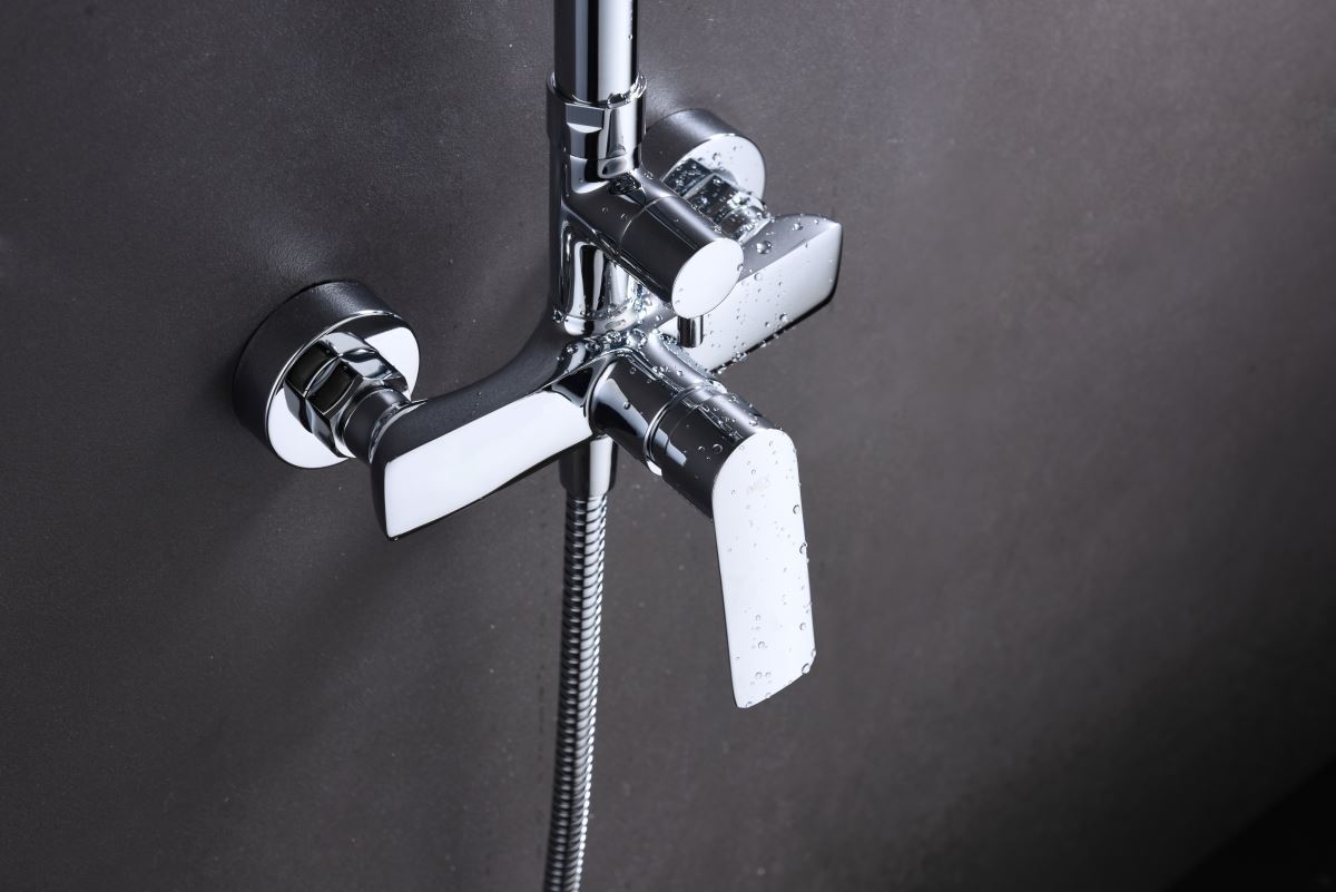 Barra de ducha monomando serie LUXOR acabado cromo - Imagen 2