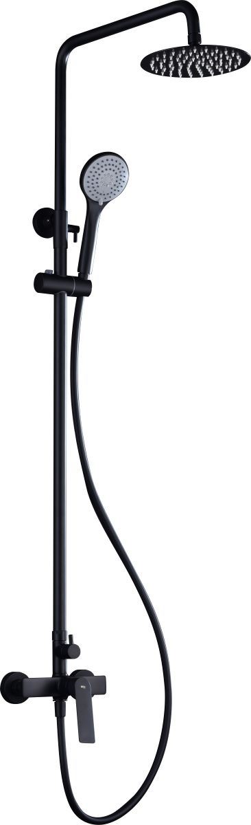 Barra de ducha monomando serie LUXOR acabado negro mate - Imagen 2