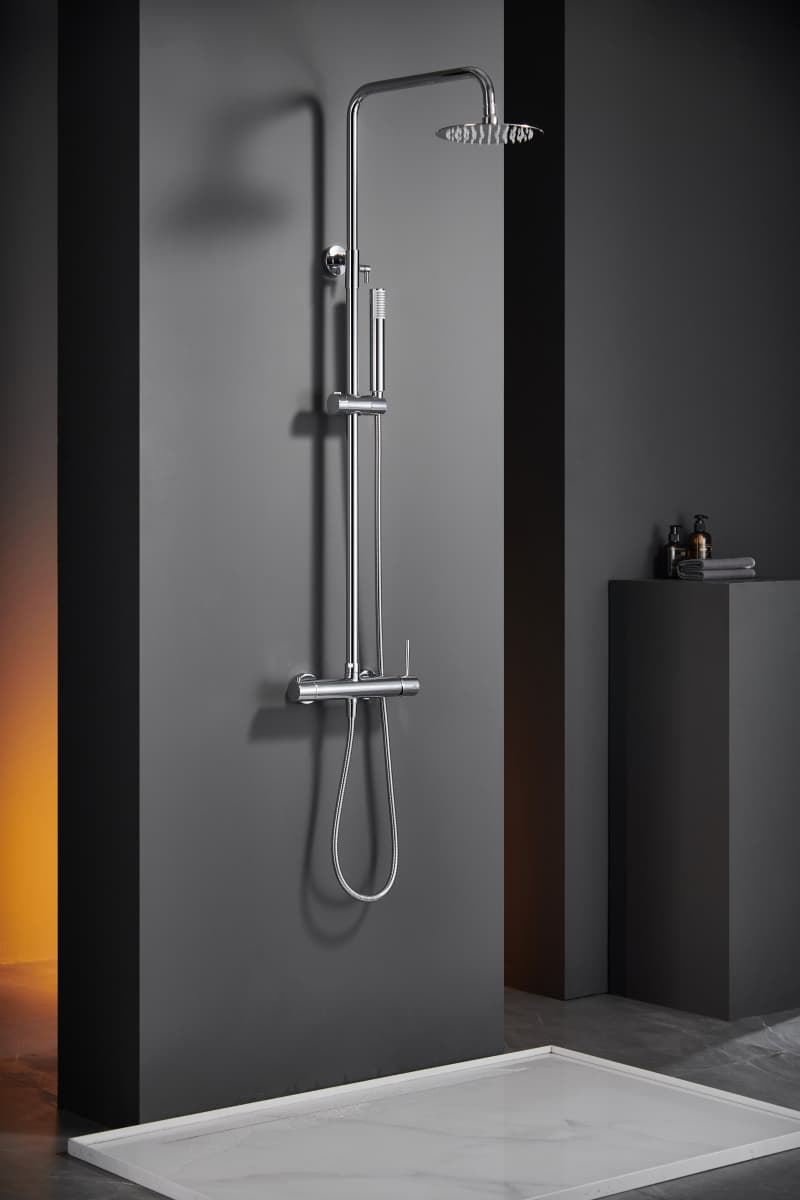 Barra de ducha monomando serie MONZA acabado cromo - Imagen 1