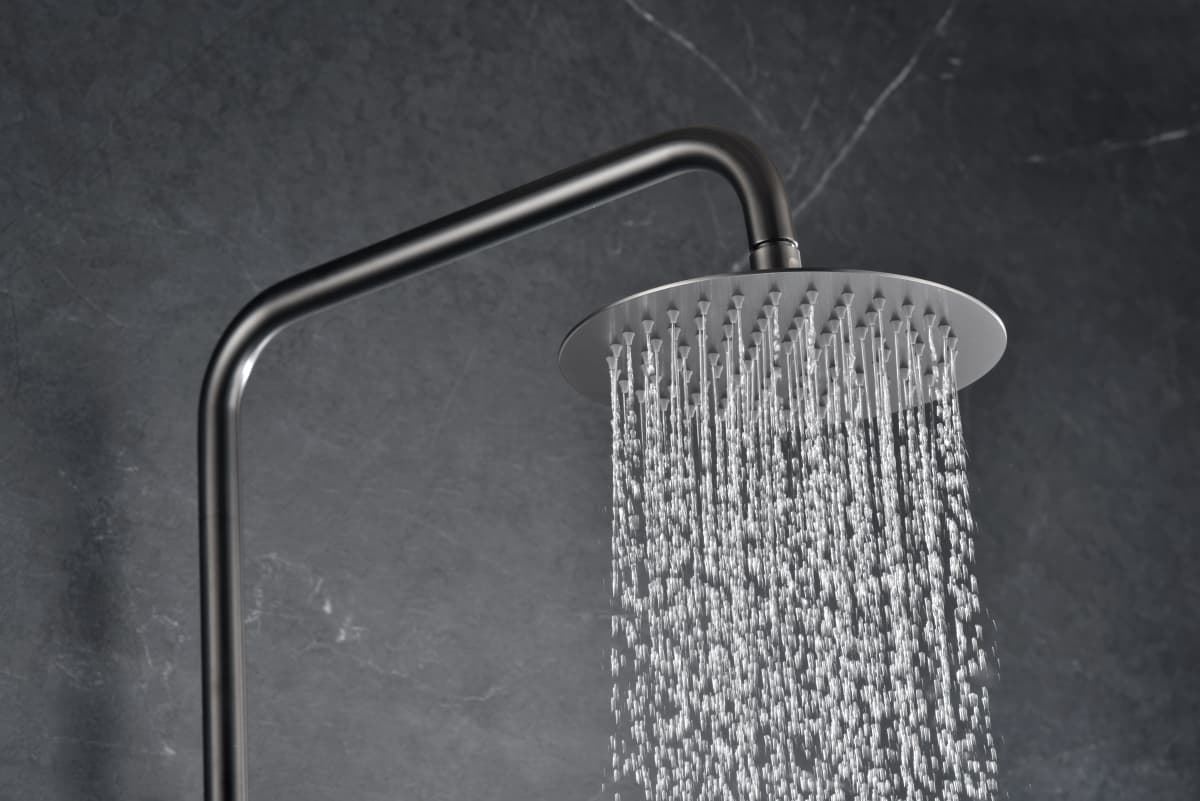 Barra de ducha monomando serie MONZA acabado negro gun metal - Imagen 2