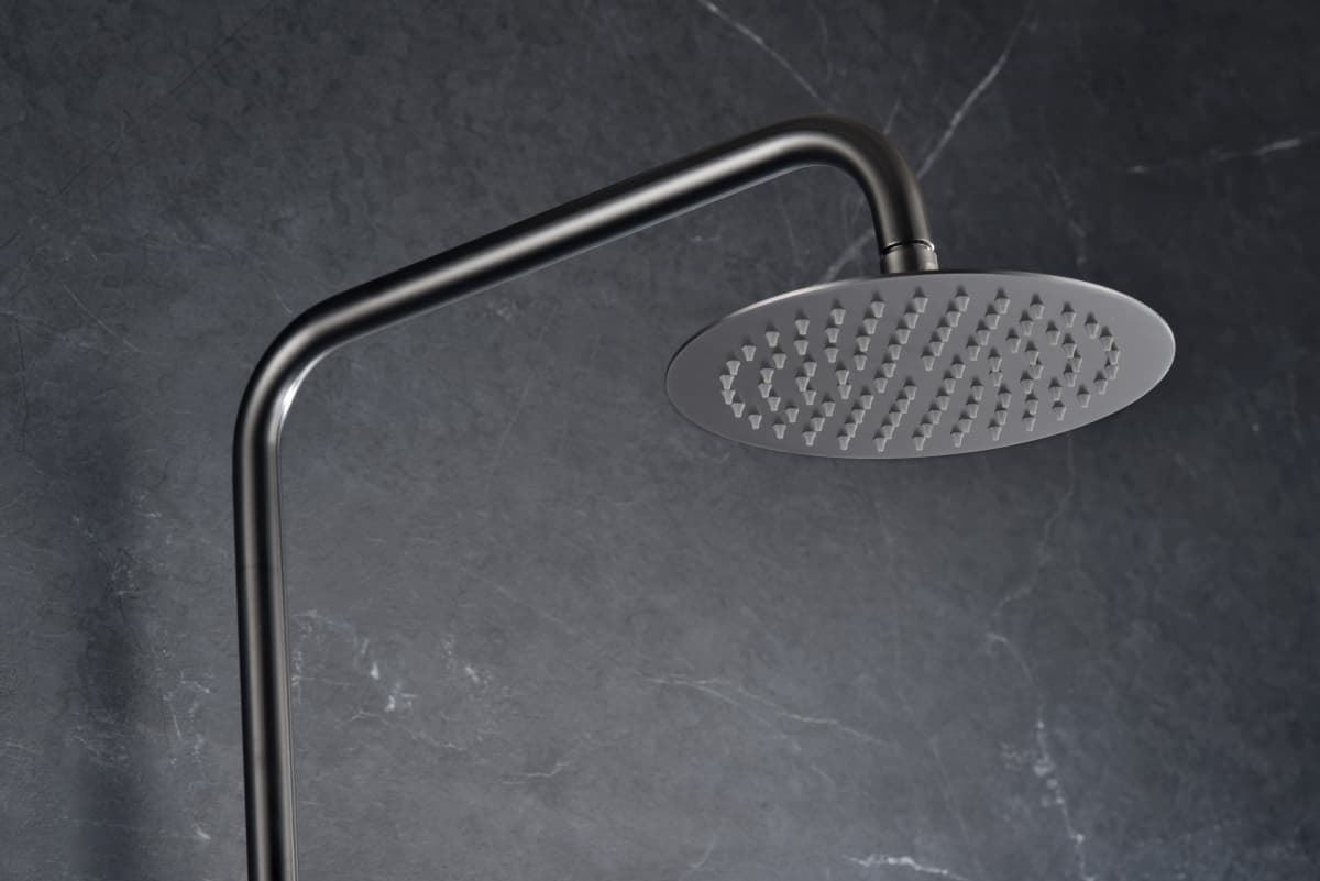 Barra de ducha monomando serie MONZA acabado negro gun metal - Imagen 3