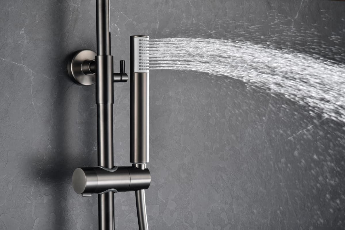 Barra de ducha monomando serie MONZA acabado negro gun metal - Imagen 5