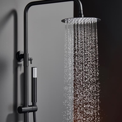 Barra de ducha monomando serie MONZA acabado negro mate - Imagen 2