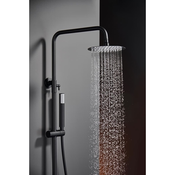 Barra de ducha monomando serie MONZA acabado negro mate - Imagen 2