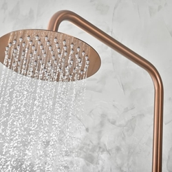 Barra de ducha monomando serie MONZA acabado oro rosa cepillado - Imagen 2