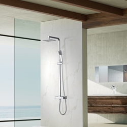 Barra de ducha monomando serie PISA acabado cromo - Imagen 1