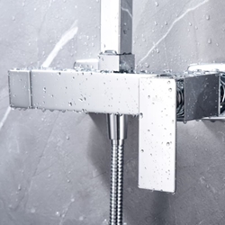 Barra de ducha monomando serie PISA acabado cromo - Imagen 2