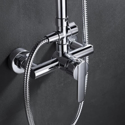 Barra de ducha monomando serie ROMA acabado cromo - Imagen 2