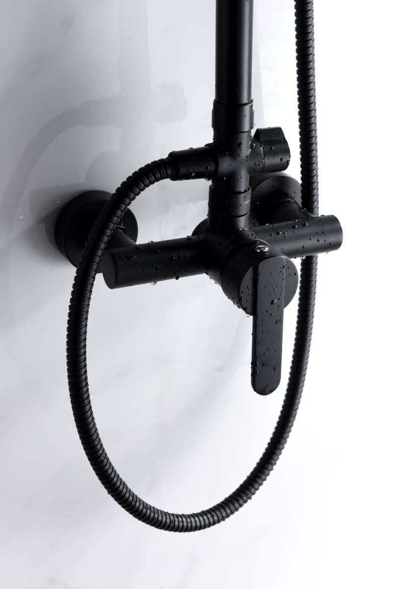 Barra de ducha monomando serie ROMA acabado negro mate - Imagen 2