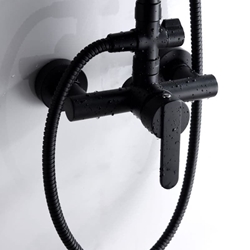 Barra de ducha monomando serie ROMA acabado negro mate - Imagen 2