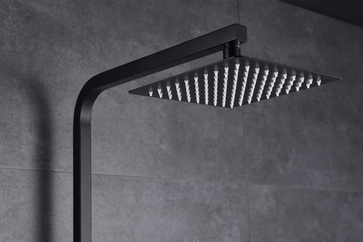 Barra de ducha monomando serie SUECIA acabado negro mate - Imagen 2