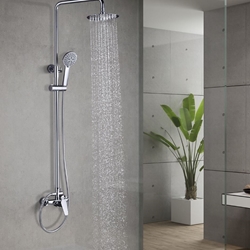 Barra de ducha monomando serie TEIDE acabado cromo - Imagen 1