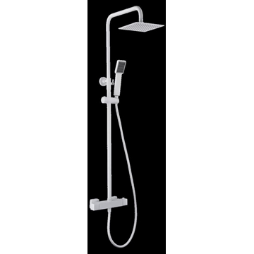 Barra de ducha Termostática serie ART acabado blanco mate - Imagen 2