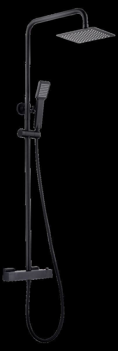 Barra de ducha Termostática serie ART acabado negro mate - Imagen 2
