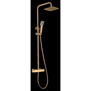 Barra de ducha Termostática serie ART acabado oro cepillado - Imagen 2