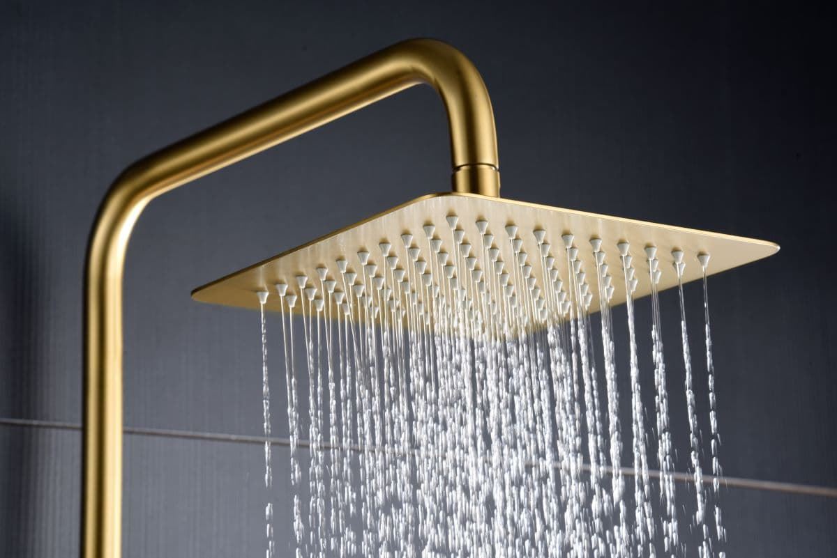 Barra de ducha Termostática serie ART acabado oro cepillado - Imagen 3