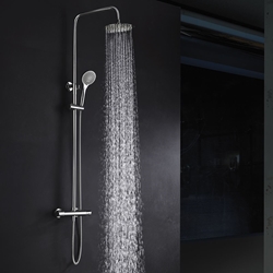 Barra de ducha termostatica serie CRETA acabado cromo - Imagen 1