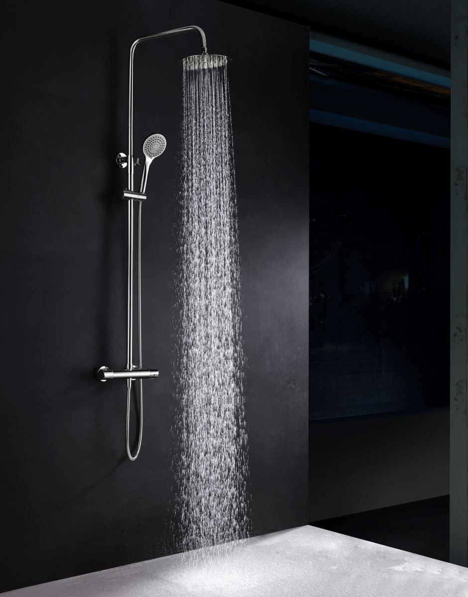 Barra de ducha termostatica serie CRETA acabado cromo - Imagen 2