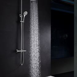 Barra de ducha termostatica serie CRETA acabado cromo - Imagen 2