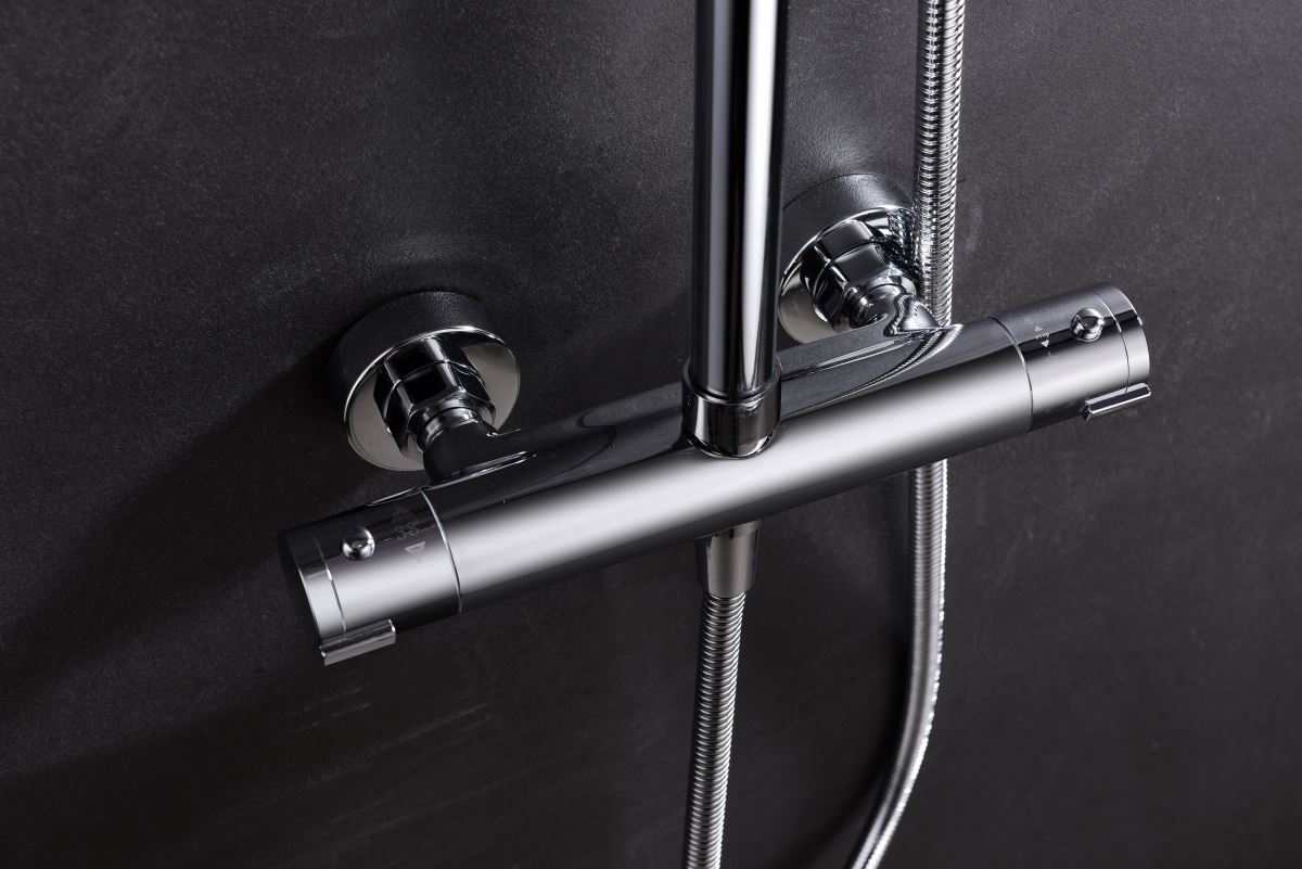 Barra de ducha termostatica serie CRETA acabado cromo - Imagen 4