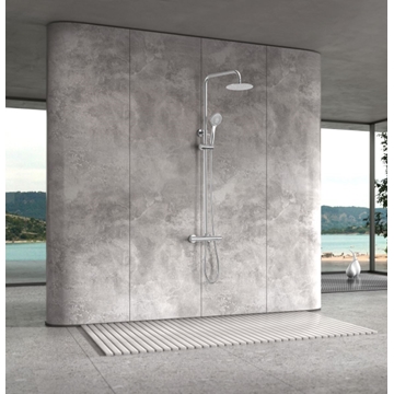 Barra de ducha termostatica serie ECO-KENT acabado cromo - Imagen 1