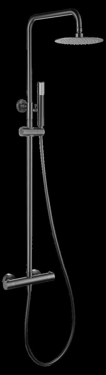 Barra de ducha termostatica serie GENOVA acabado black gun metal - Imagen 5