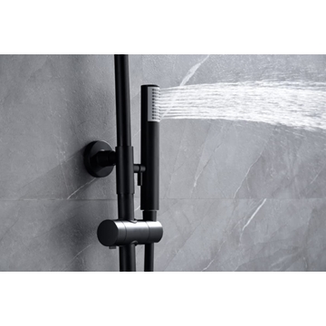 Barra de ducha termostatica serie GENOVA acabado negro mate - Imagen 2