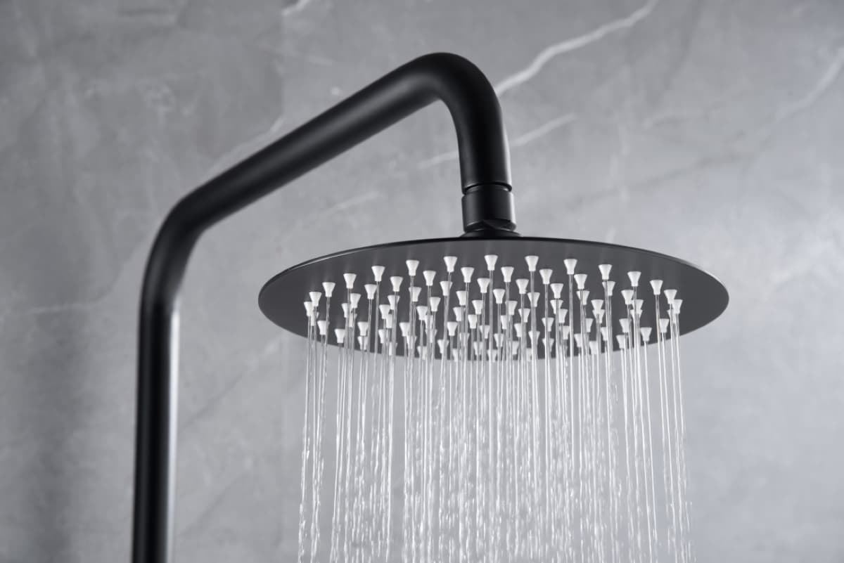 Barra de ducha termostatica serie GENOVA acabado negro mate - Imagen 3