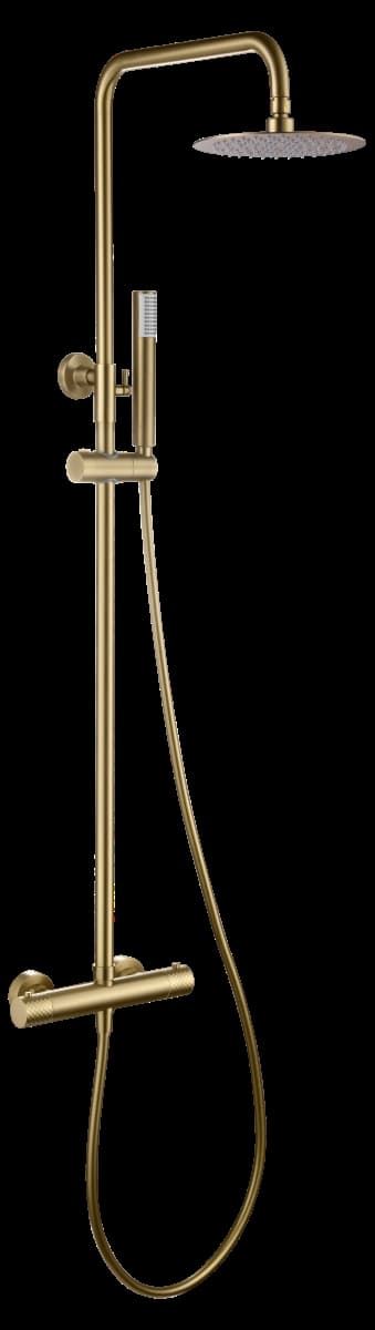 Barra de ducha termostatica serie GENOVA acabado oro cepillado - Imagen 5
