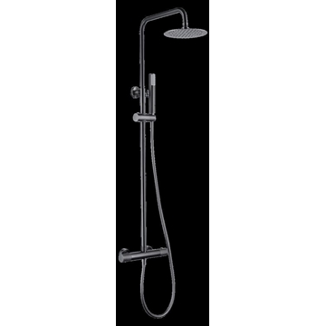 Barra de ducha Termostática serie LINE acabado black gun metal - Imagen 2