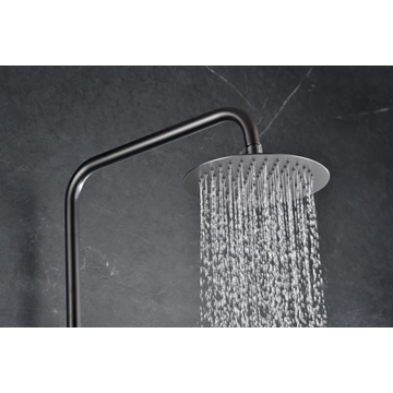 Barra de ducha termostatica serie MONZA acabado negro gun metal - Imagen 2