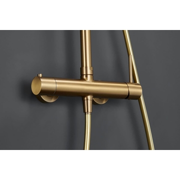 Barra de ducha Termostática serie MONZA acabado oro cepillado - Imagen 2