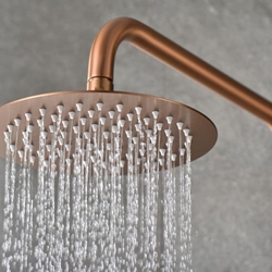 Barra de ducha Termostática serie MONZA acabado oro rosa cepillado - Imagen 2