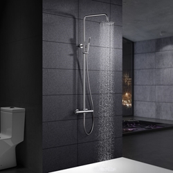 Barra de ducha termostatica serie MOSCU acabado acero S.316 - Imagen 1