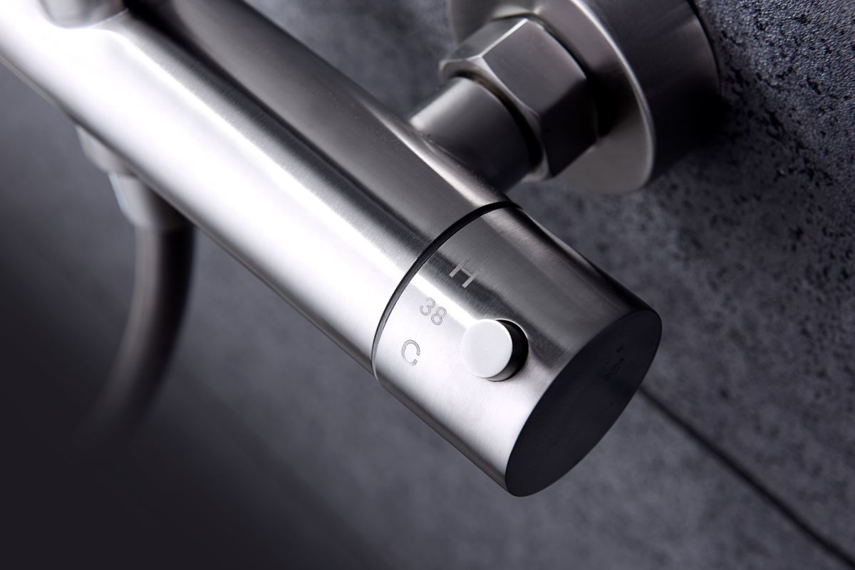 Barra de ducha termostatica serie MOSCU acabado acero S.316 - Imagen 3