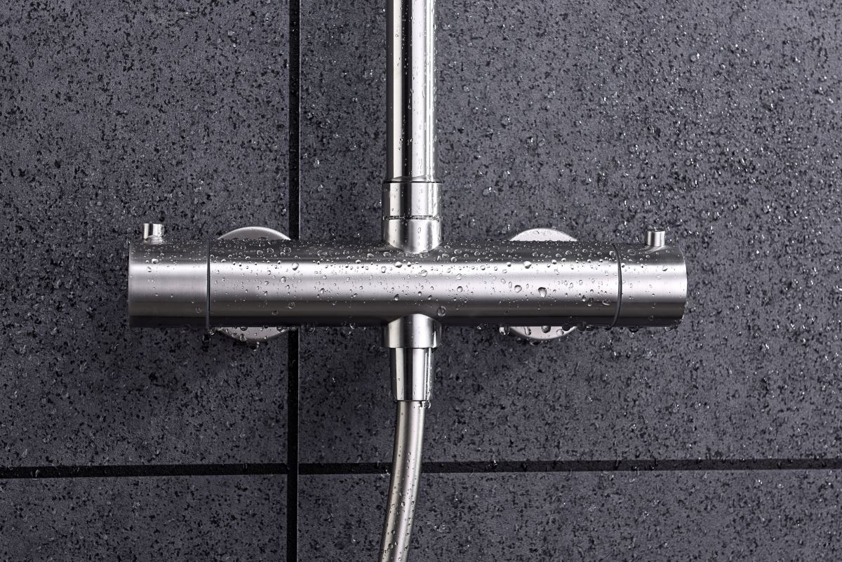 Barra de ducha termostatica serie MOSCU acabado acero S.316 - Imagen 4