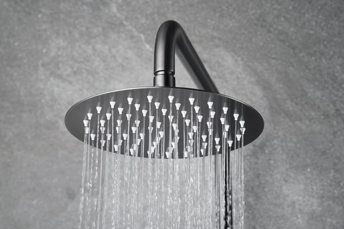 Barra de ducha termostatica serie NAPOLES acabado black gun metal - Imagen 2