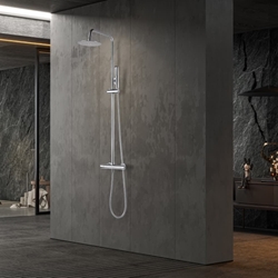 Barra de ducha termostatica serie NAPOLES acabado cromo - Imagen 1