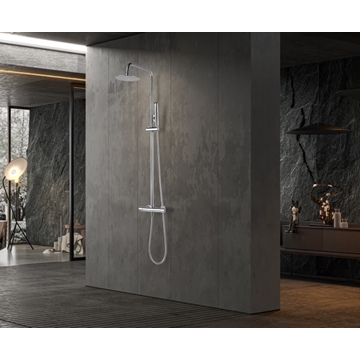 Barra de ducha termostatica serie NAPOLES acabado cromo - Imagen 1