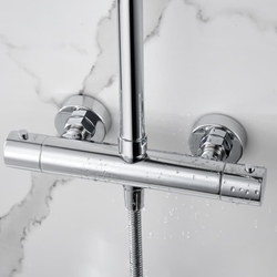 Barra de ducha termostatica serie NAPOLES acabado cromo - Imagen 2